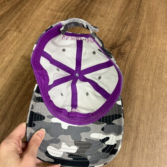 Polo Assn. Gray Camo Baseball Cap with Embroidered Logo - Picture 5 of 8